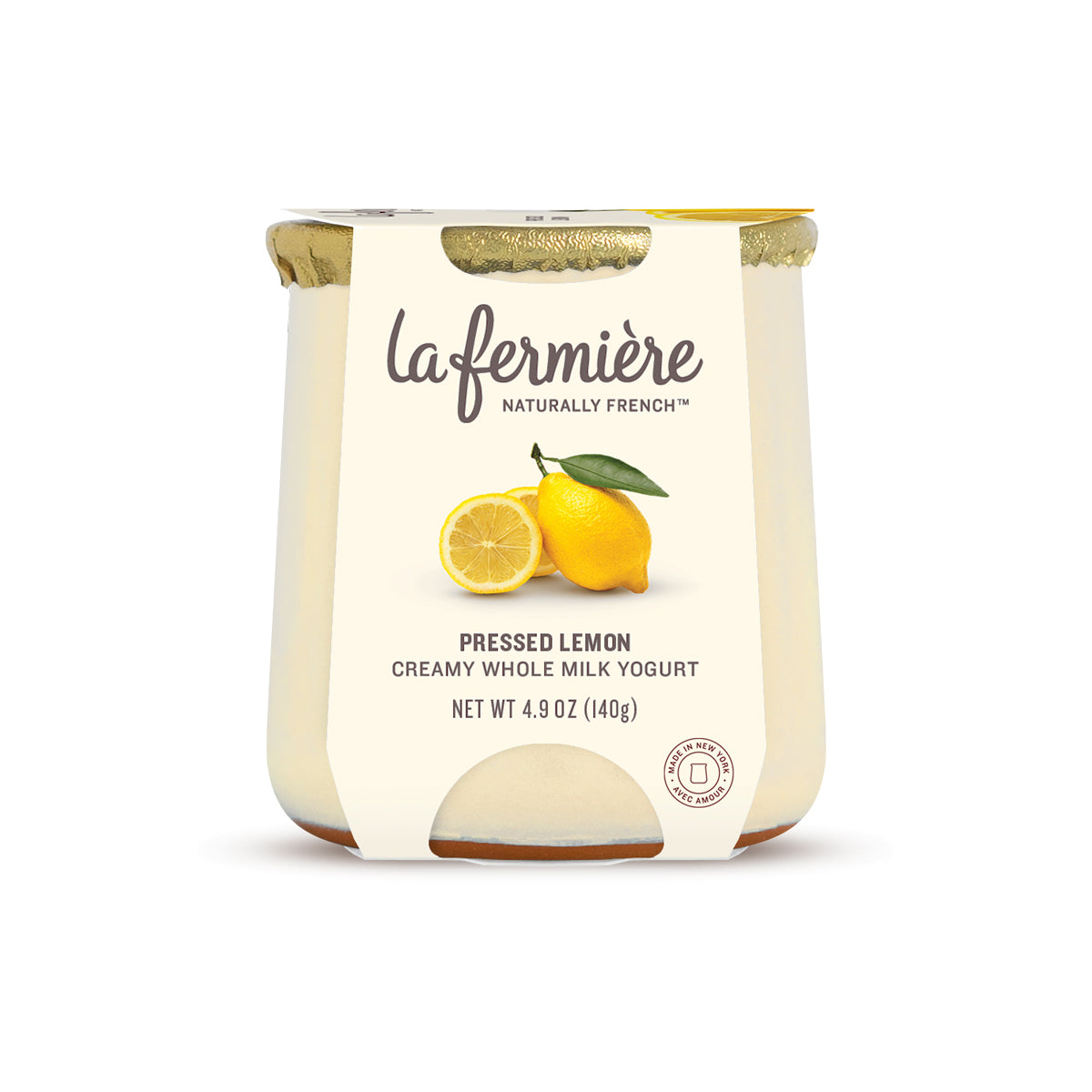 La Fermière Pressed Lemon Yogurt 4.9oz Cup