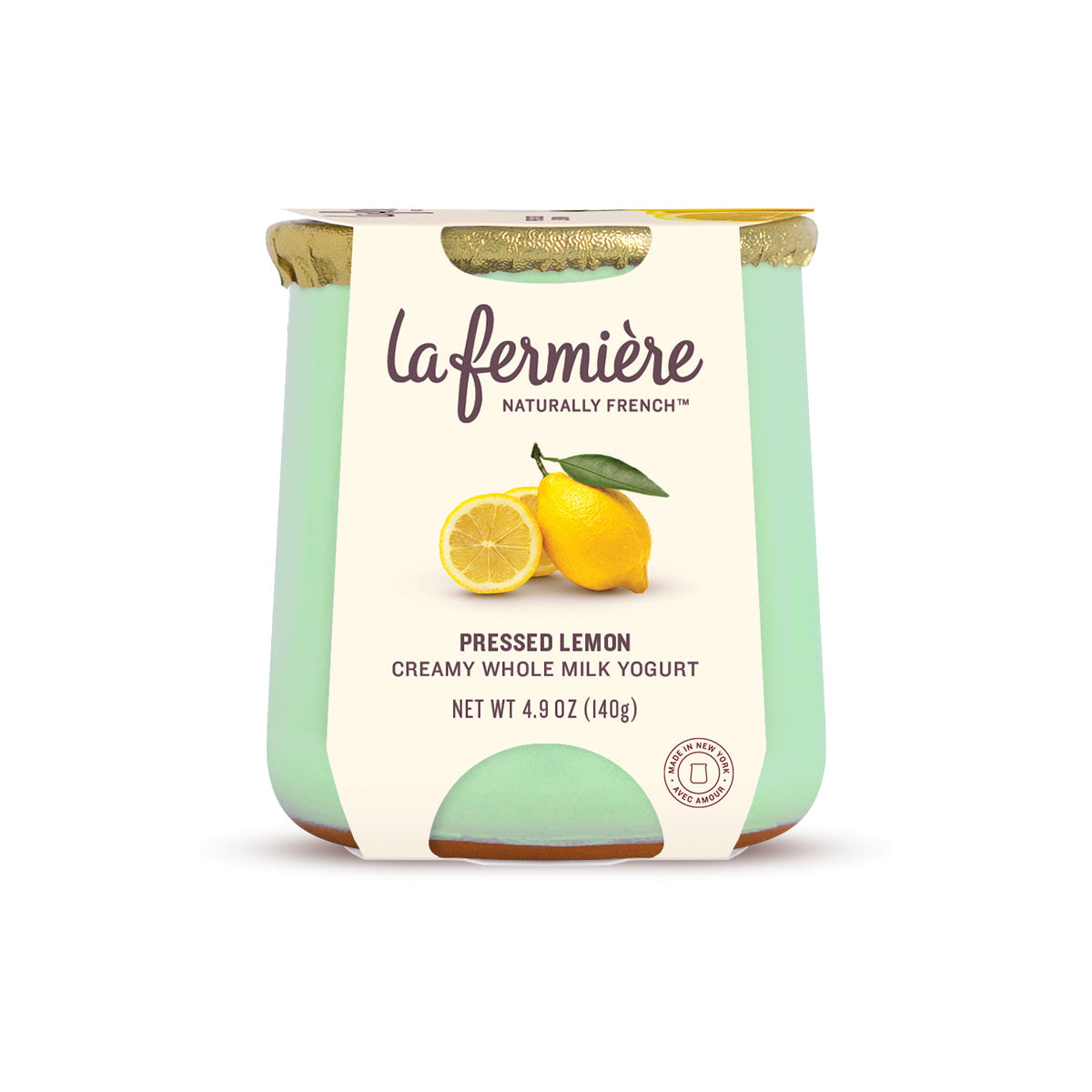 La Fermière Pressed Lemon Yogurt 4.9oz Cup