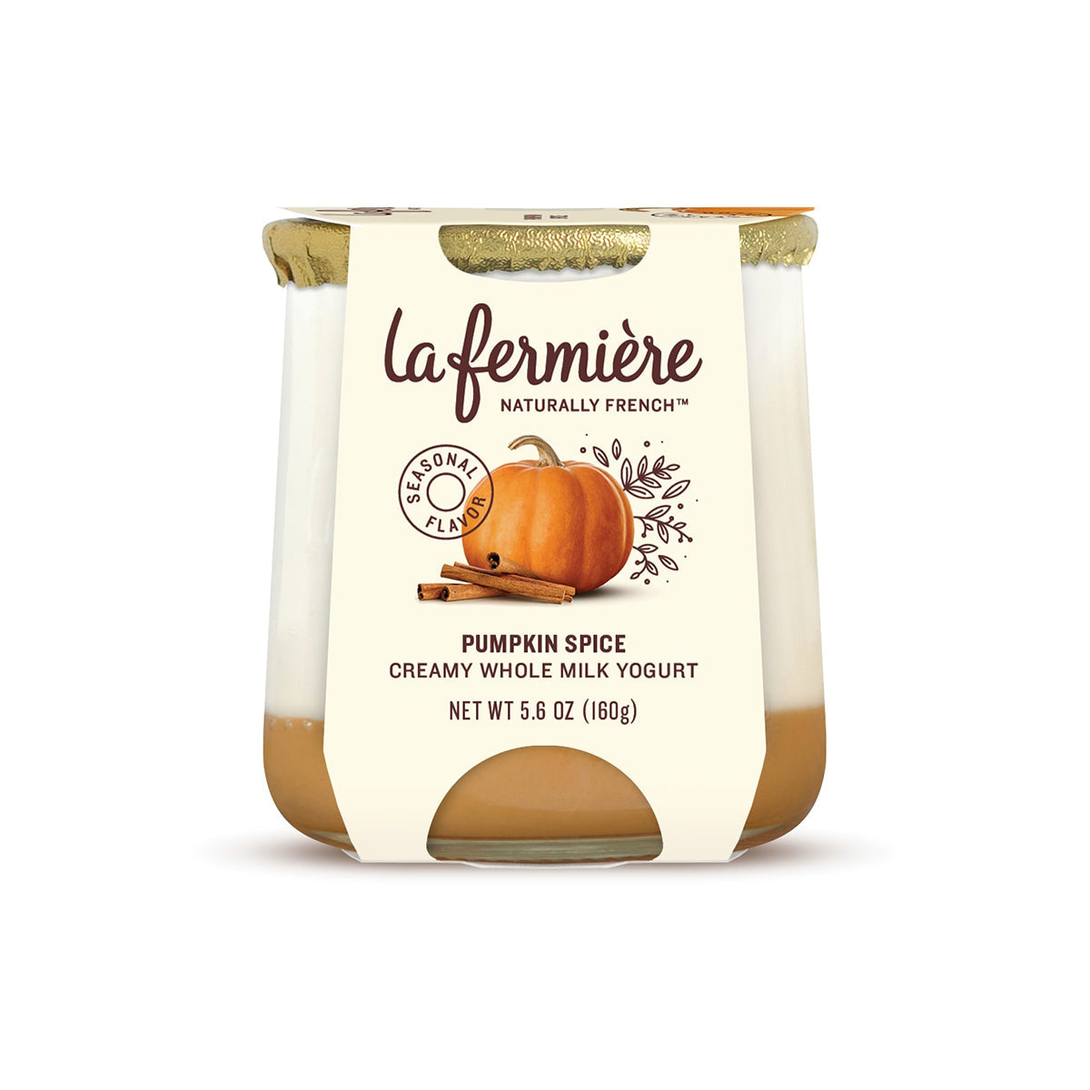 Wholesale La Fermière Pumpkin Spice Yogurt 5.6 OZ- Bulk