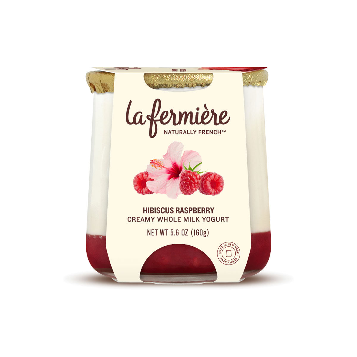 Wholesale La Fermière Hibiscus Raspberry Yogurt 5.6 OZ-6ct Case Bulk