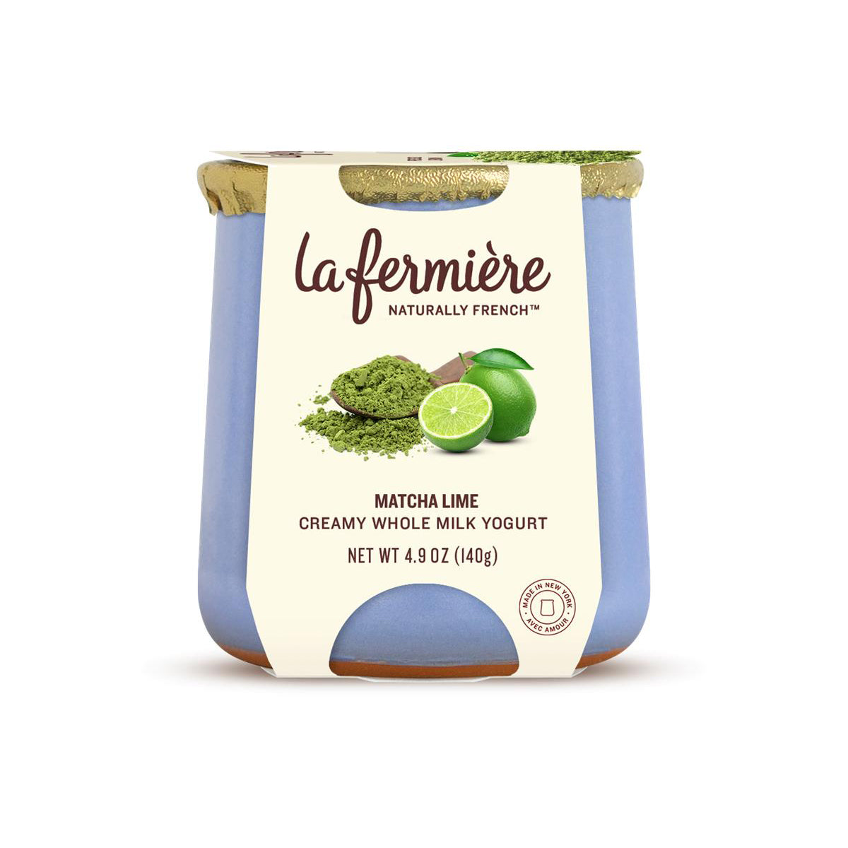 Wholesale La Fermière Matcha Lime Yogurt 4.9oz Cup- Bulk