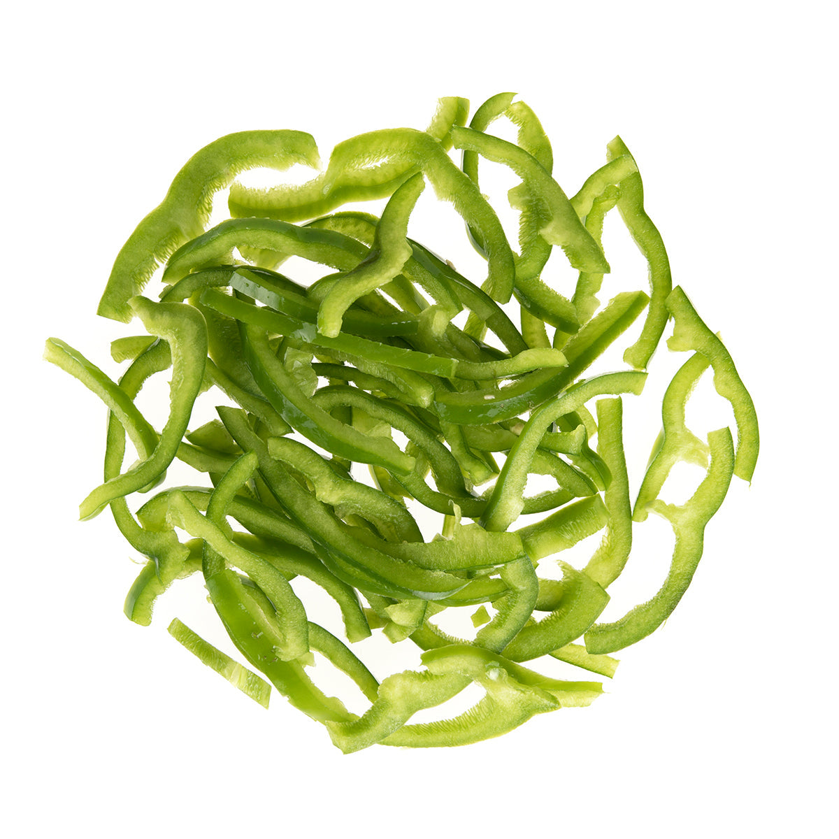 Wholesale BoxNCase Julienne Green Peppers 5 LB-2ct Case Bulk