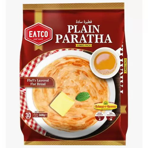 Wholesale Rehmat-e-Shereen EATCo Plain Paratha 30pcs 2400g- Bulk