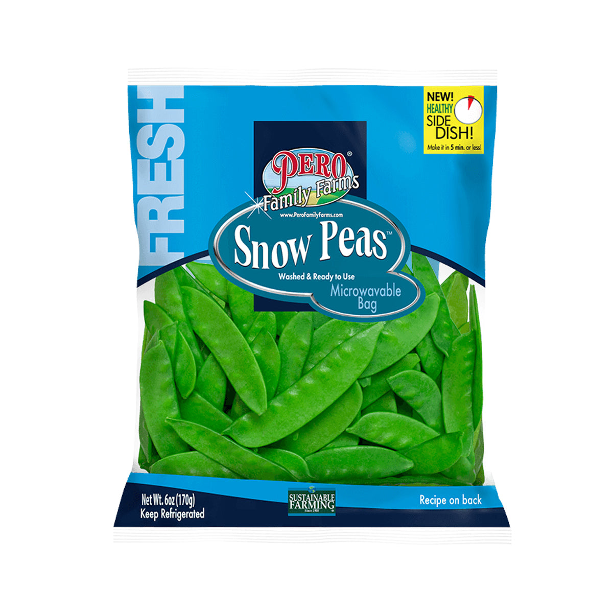 Wholesale Pero Family Farms Snow Peas 6 OZ Bag-6ct Case Bulk
