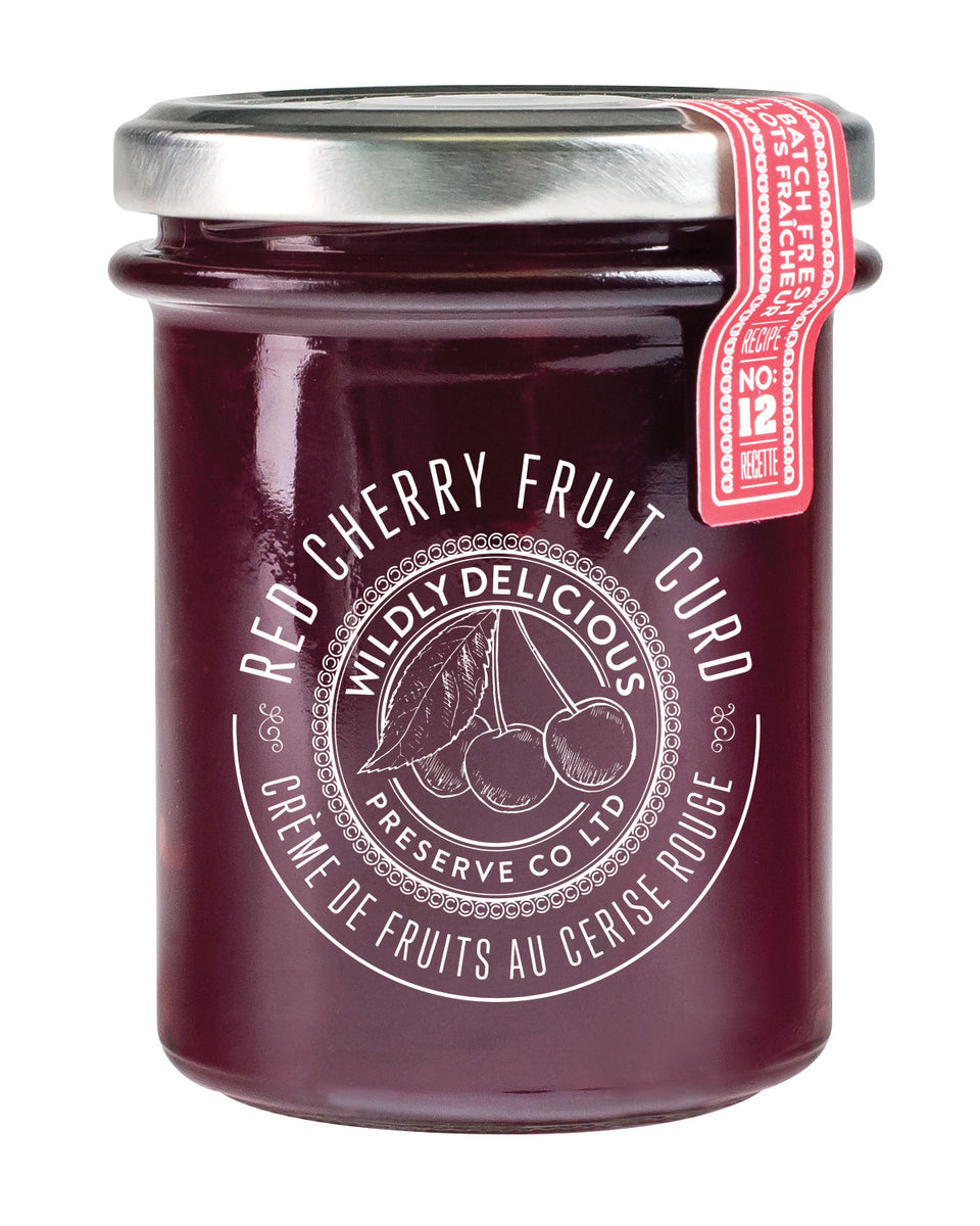 Wholesale Wildly Delicious Red Cherry Fruit Curd 6.26 oz Jar-12ct Case Bulk