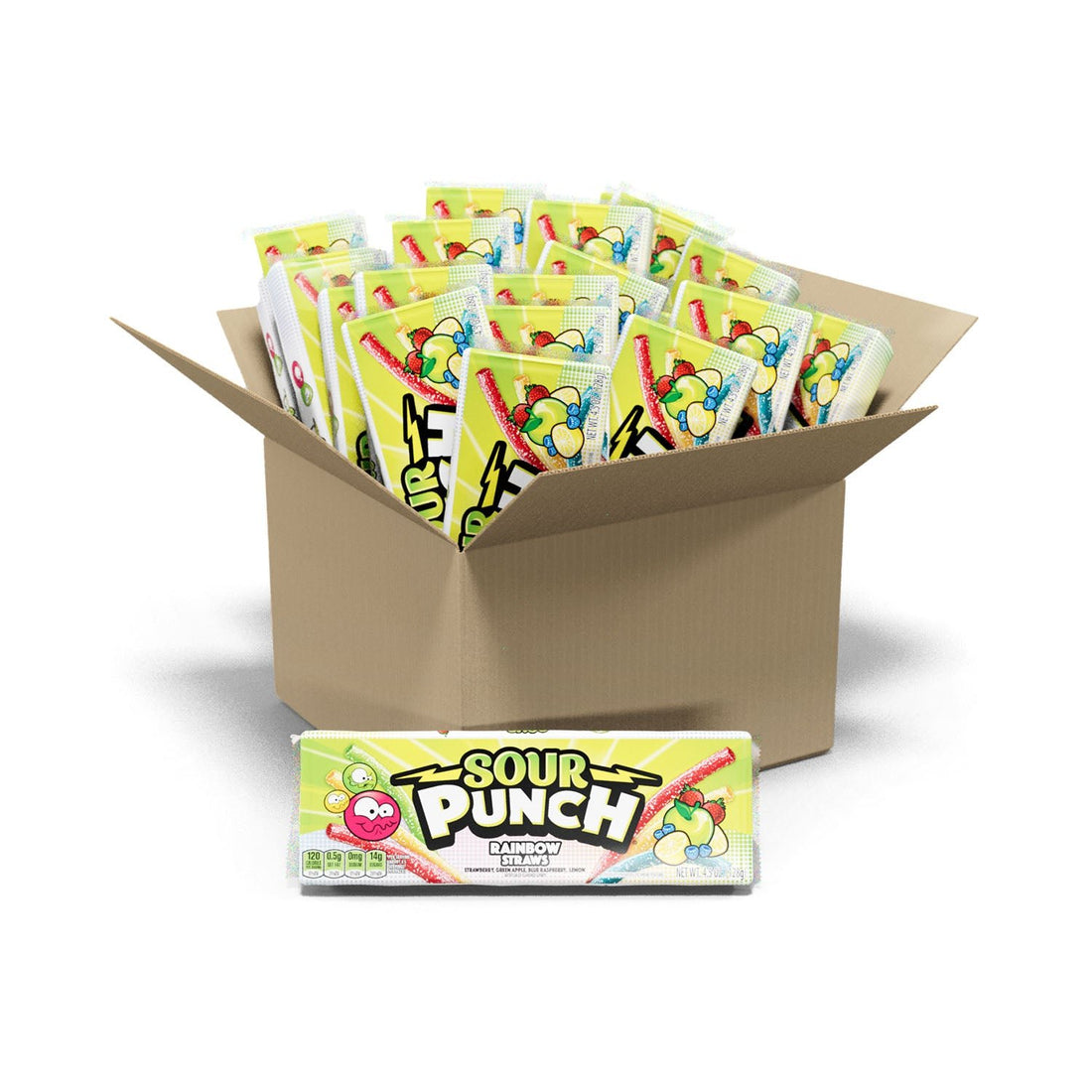 Sour Punch Rainbow Straws 4.5 Oz