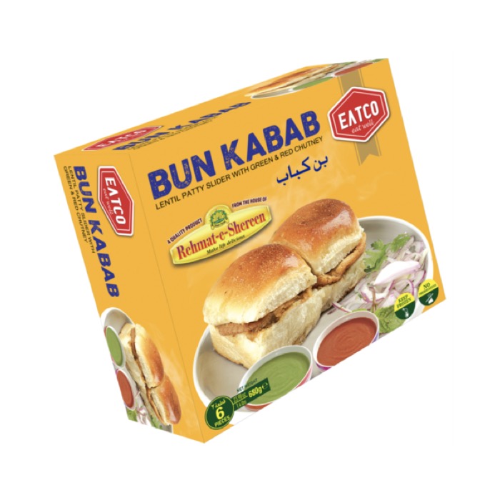 Rehmat-e-Shereen EATCo Bun Kabab (Veggie) 6pcs 680g