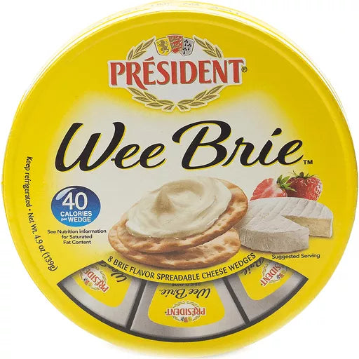 Wholesale Président Cheese Wee Brie Wedges Cheese 4.94 Oz Bulk