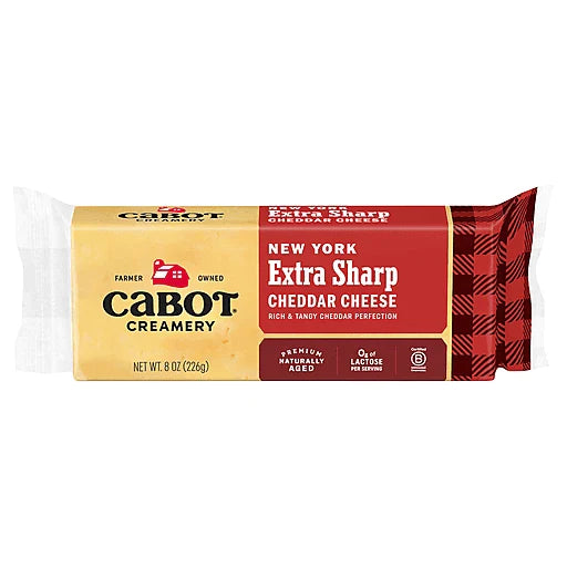 Cabot Creamery Bar New York Extra Sharp Cheddar Cheese 8oz