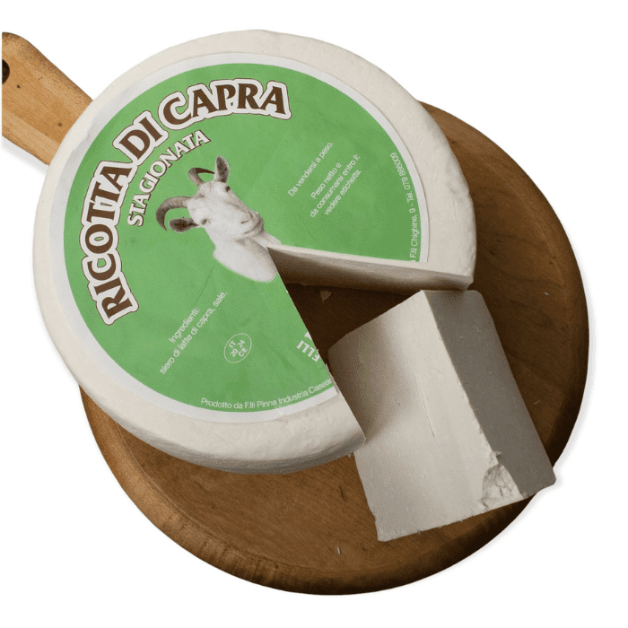 Wholesale Ricotta Di Capra (Goat Milk Salata) Cheese 8 lb-2 Ct Case Bulk