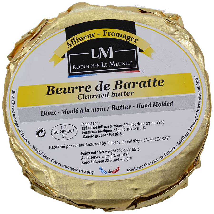 Wholesale Beurre Baratte Doux Plqetts Butter 250G-20ct Case Bulk