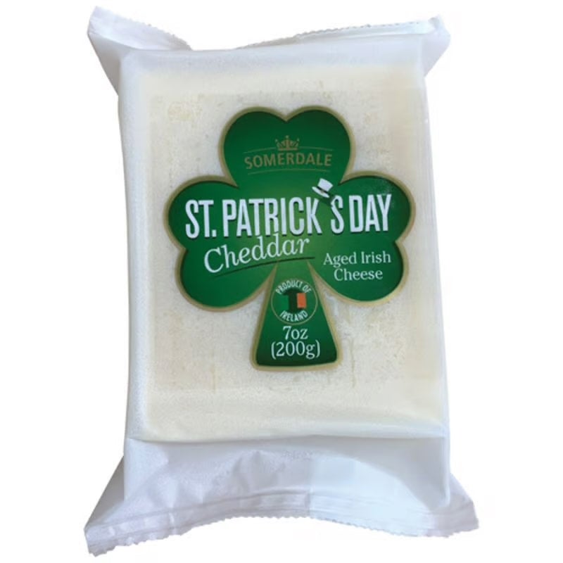 Somerdale St. Patrick's Day Aged Irish Cheddar Cheese 7oz 12ct