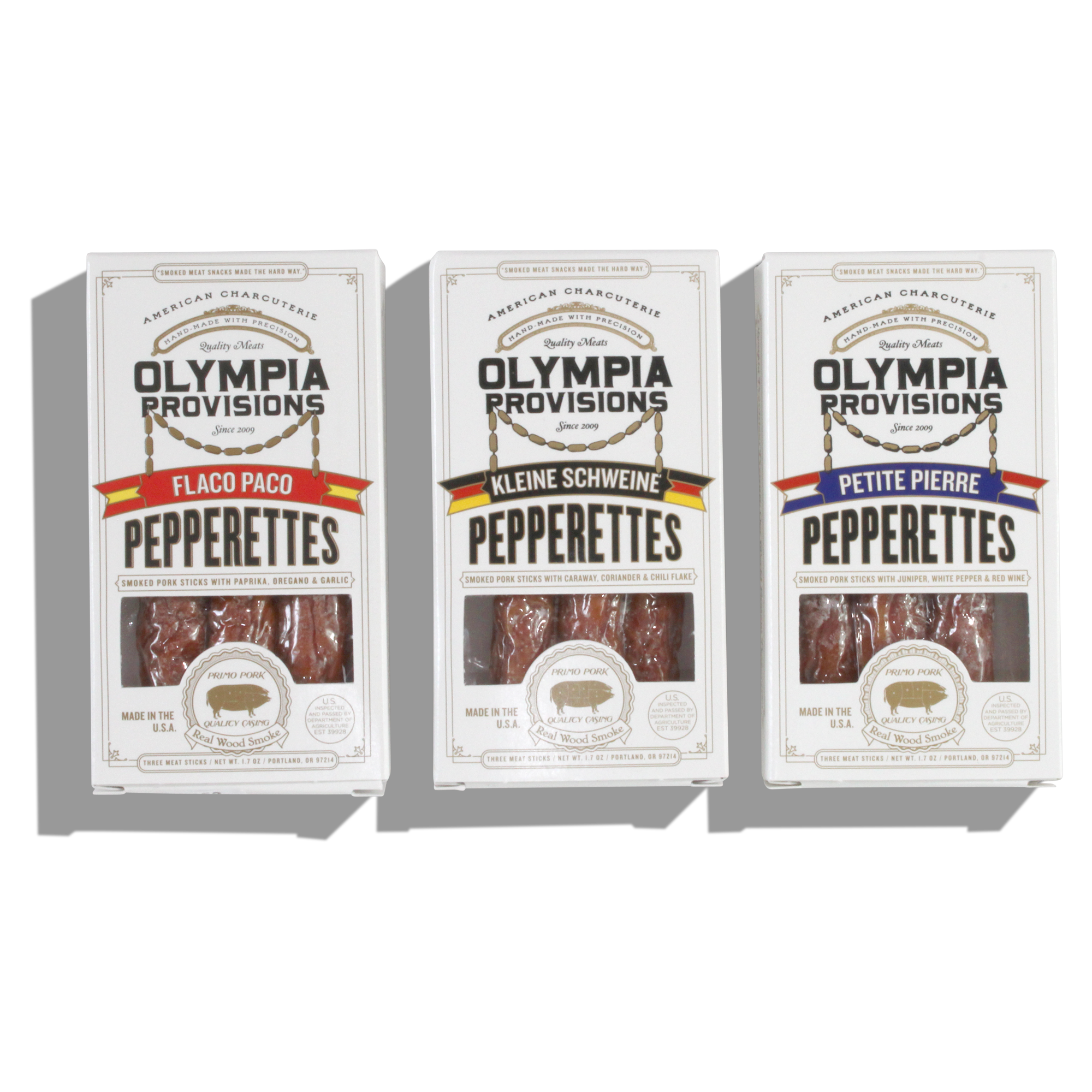 Olympia Provisions Pepperettes Mixed Case 1.7oz 30ct
