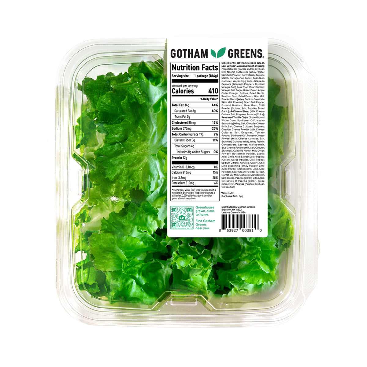 Gotham Greens Southwest Ranch Salad Kit 6.5 Oz 6 Ct Case
