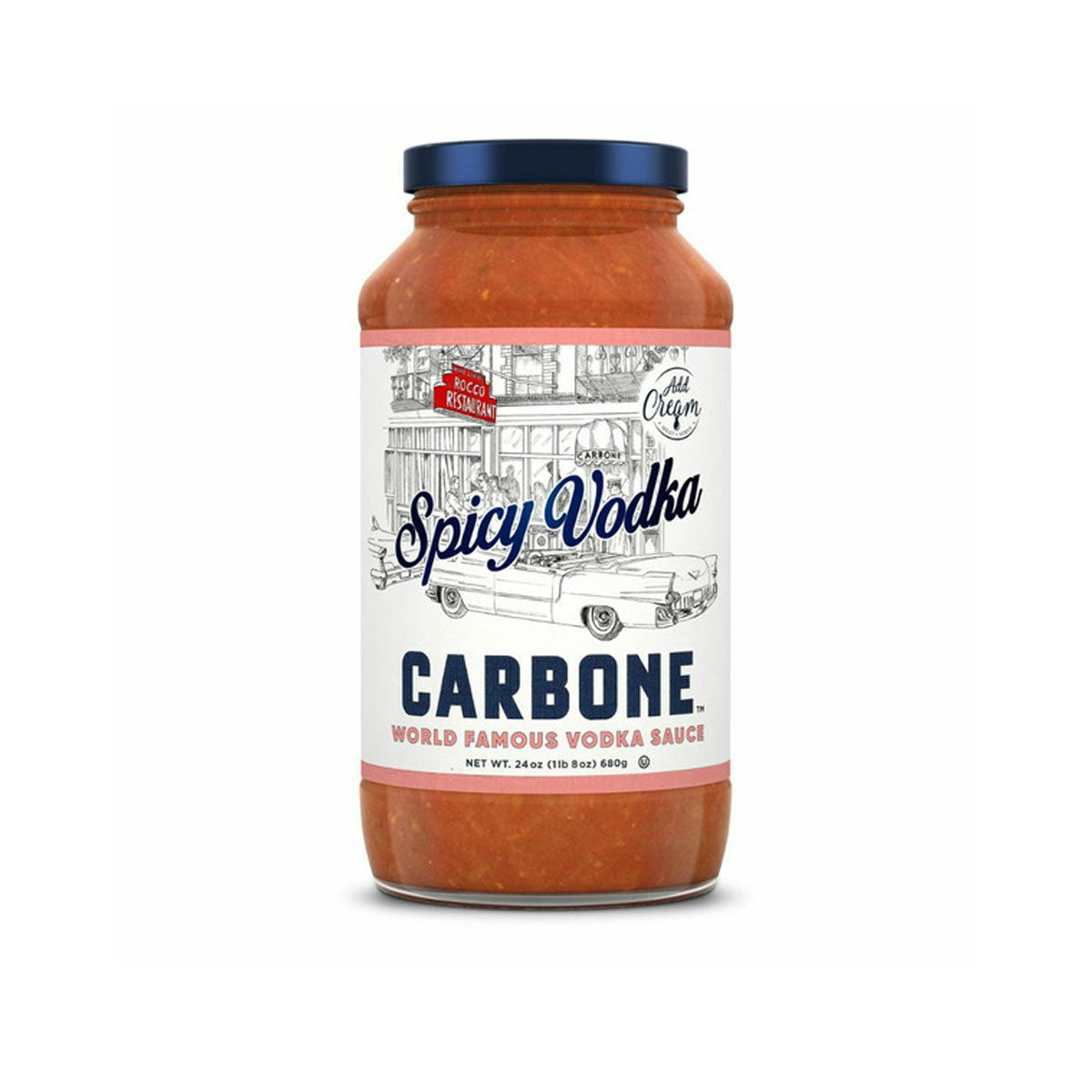 Wholesale Carbone Spicy Vodka Sauce 24 Oz Jar- Bulk