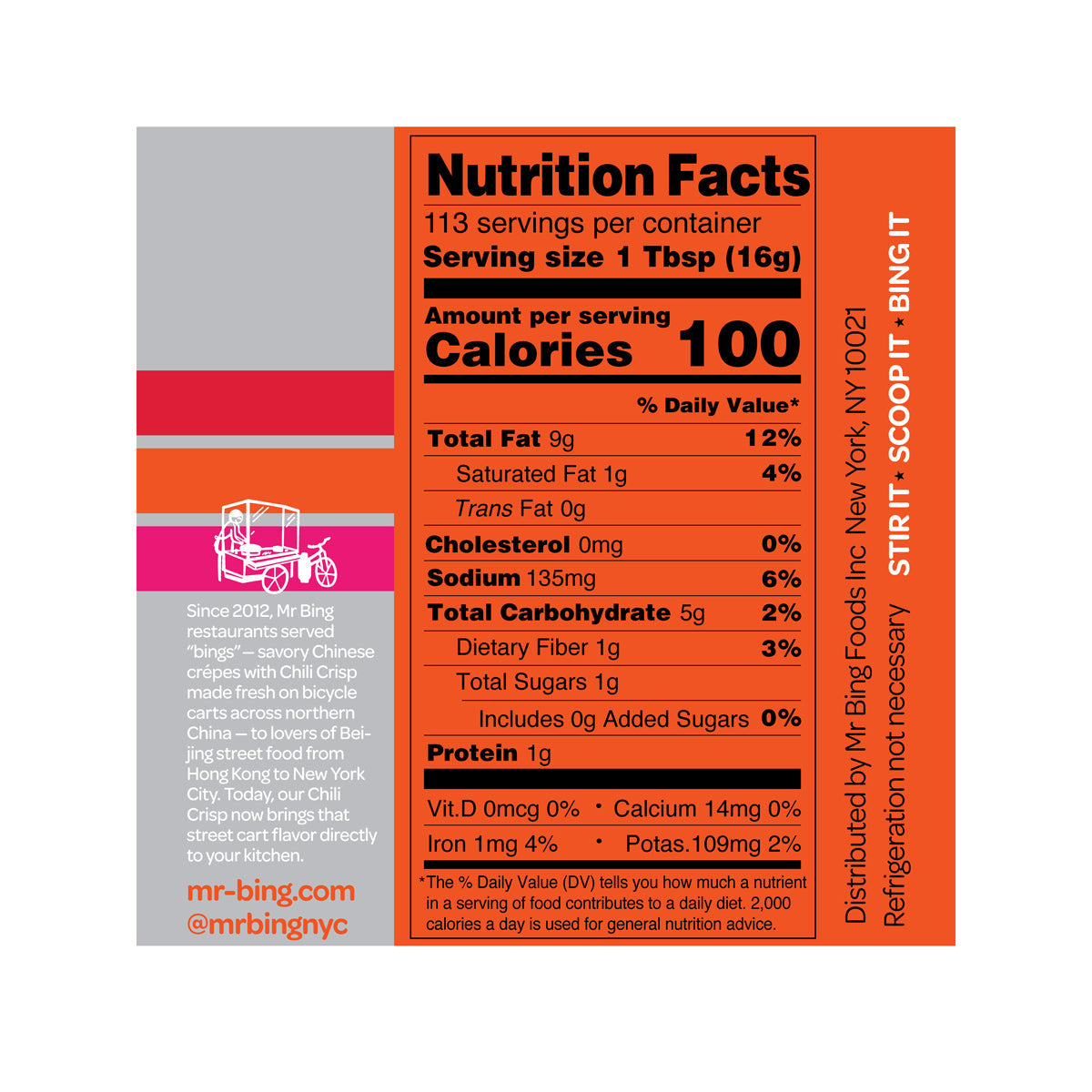 Wholesale Mr. Bing Spicy Chili Crisp Oil- Bulk