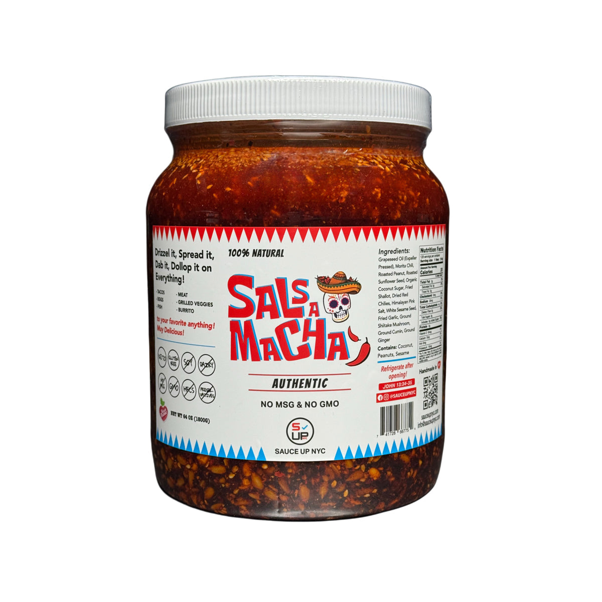 Wholesale Sauce Up Nyc Salsa Macha-64 OZ Bulk