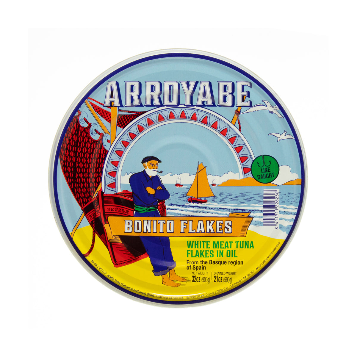 Wholesale Arroyabe Bulk Bonito Tuna Flakes 2.2 lb Can-2.2 LB Bulk