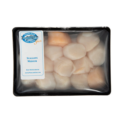 Wholesale Pierless Fish Wild Caught Sea Scallops 10/20- Bulk