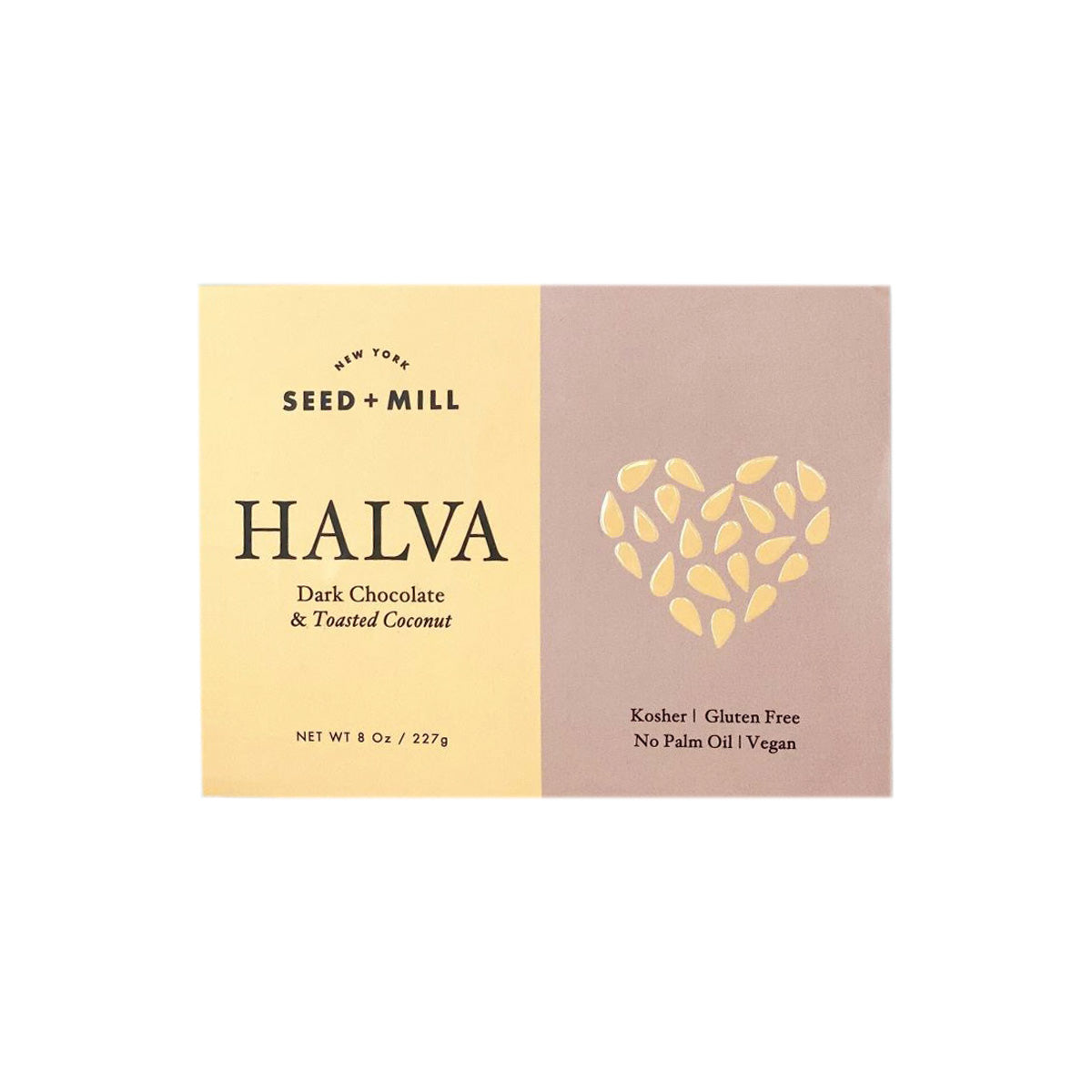 Wholesale Seed + Mill Chocolate Coconut Halva 8 OZ- Bulk