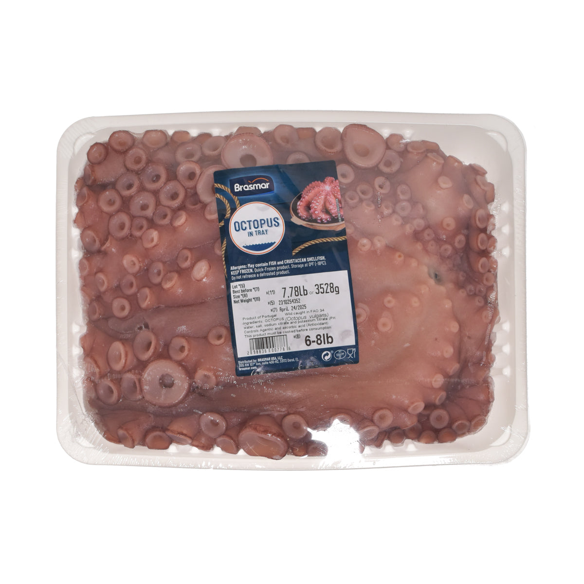 Wholesale Val'S Ocean Pacific Seafood Mediterranean Octopus Tray 6-8 LB-7 LB Bulk