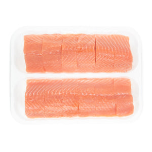 Wholesale Pierless Fish Farm Raised Skinless PBO Scottish Salmon 6 oz 6 OZ-12ct Case Bulk