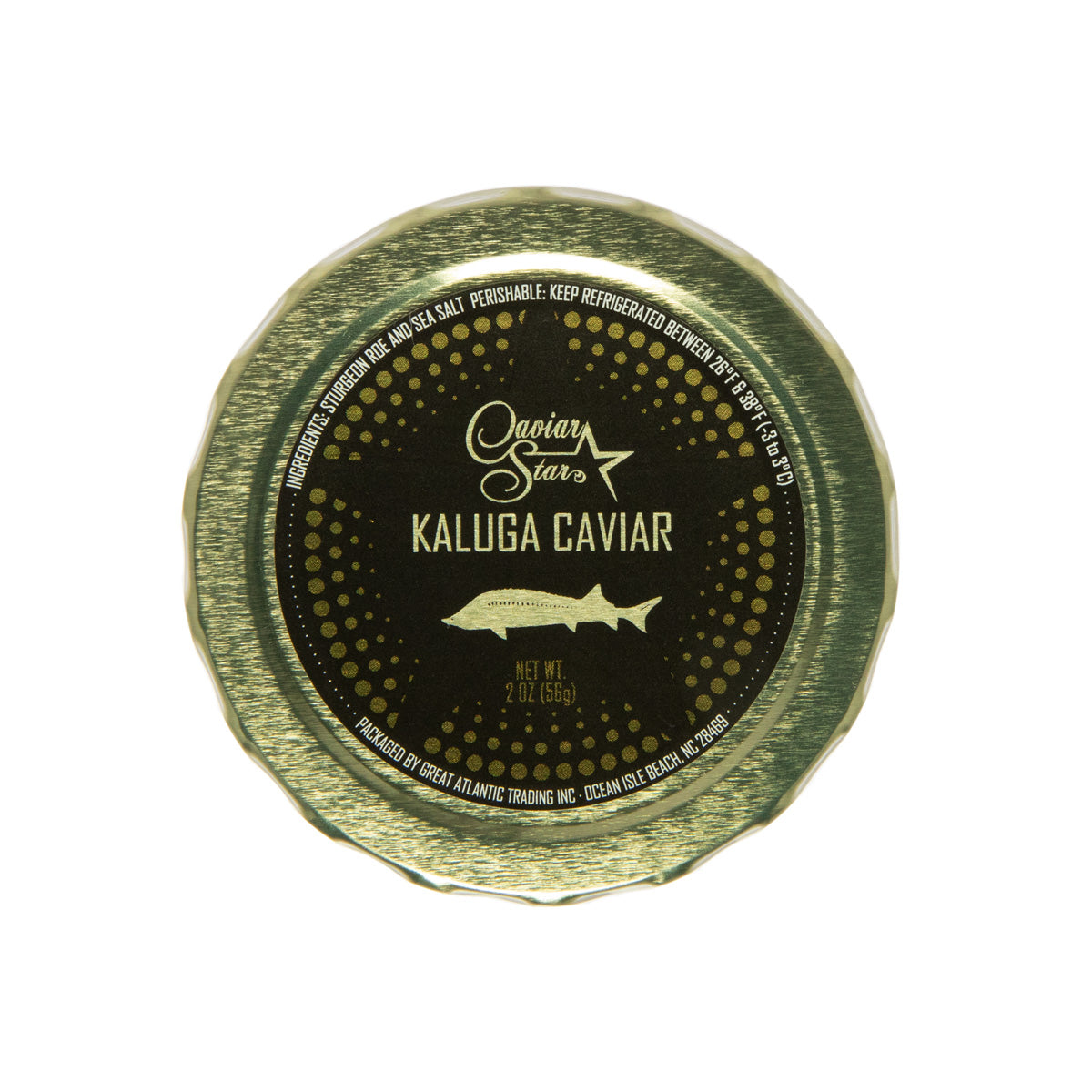 Wholesale Caviar Star Amber Kaluga Hybrid Sturgeon Caviar- Bulk
