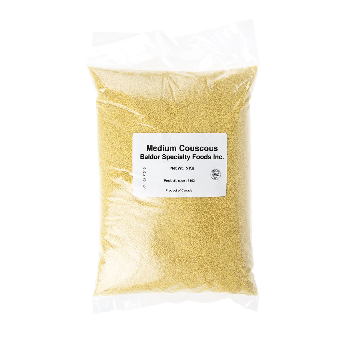 BoxNCase Medium Plain Couscous 5 Kg Bag