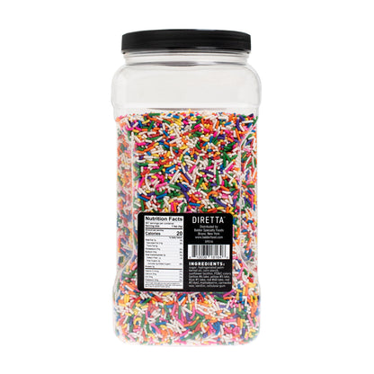 Wholesale Diretta Rainbow Sprinkles 5 LB- Bulk