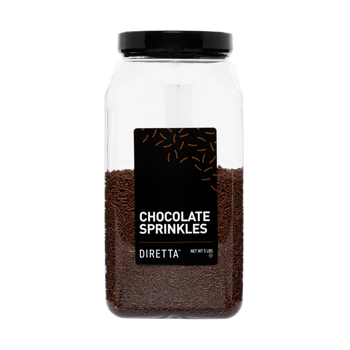 Wholesale Diretta Chocolate Sprinkles 5 LB- Bulk