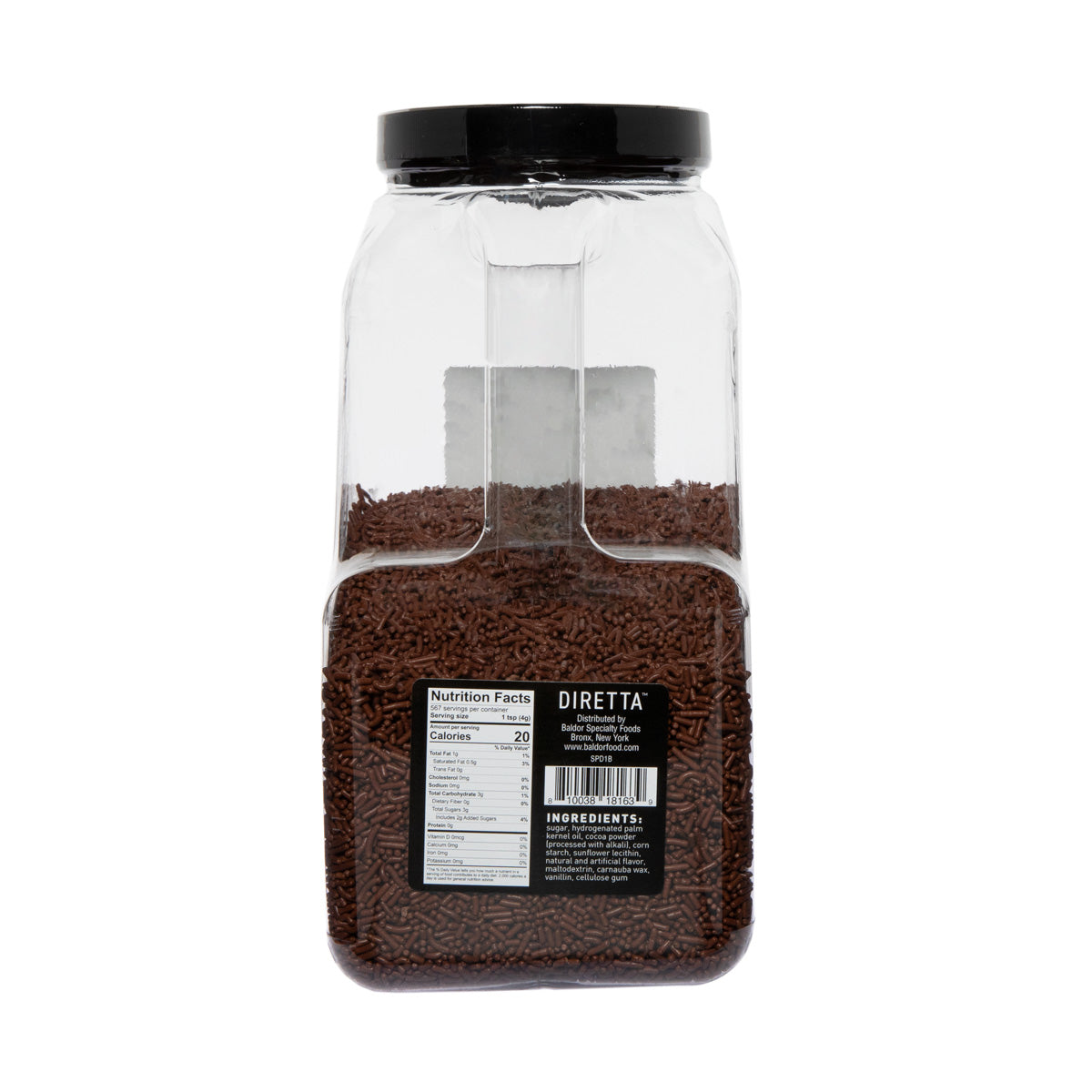 Wholesale Diretta Chocolate Sprinkles 5 LB- Bulk