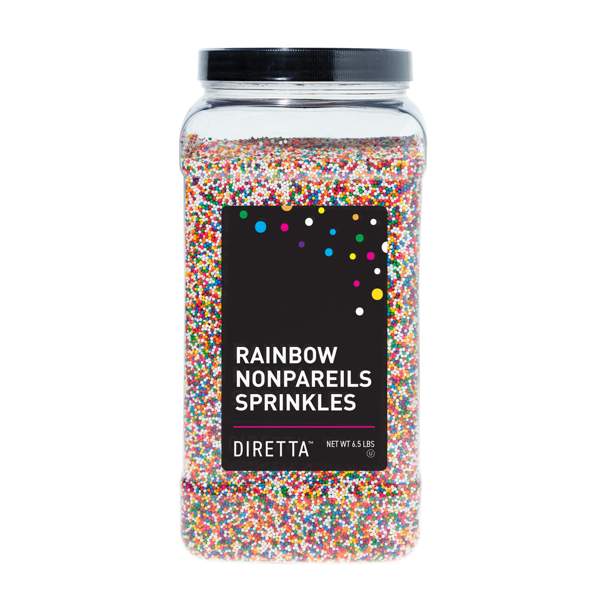 Wholesale Diretta Rainbow Nonpareils Sprinkles-6.5 LB Bulk