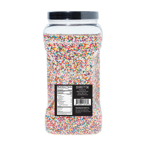 Wholesale Diretta Rainbow Nonpareils Sprinkles-6.5 LB Bulk