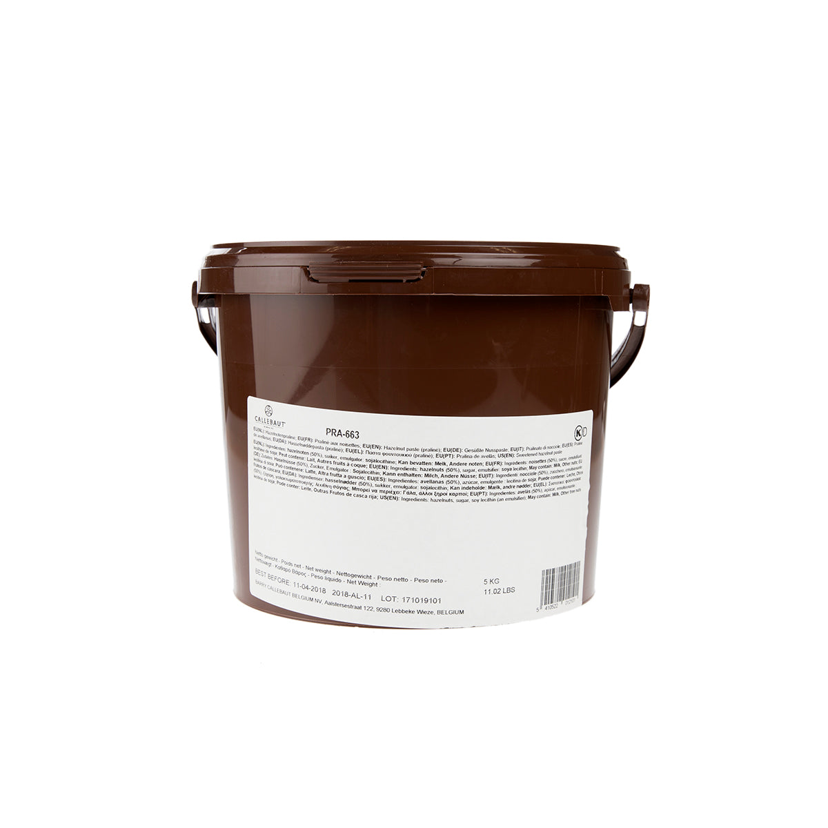 Wholesale Barry Callebaut Hazelnut Praline Paste with 50% Hazelnut 5 Kg Jar-5 KG Bulk