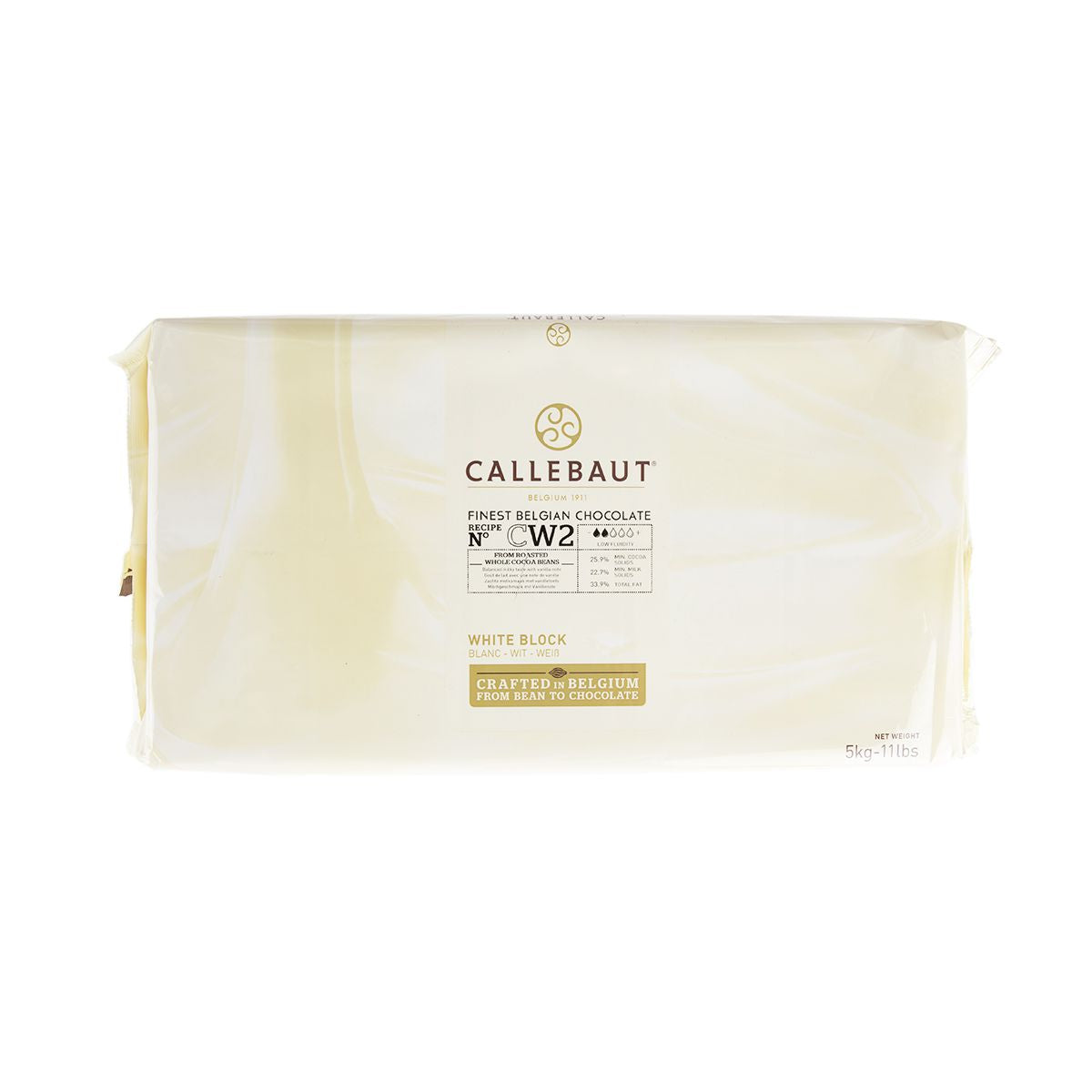 Barry Callebaut White Chocolate Couverture 11 lb Block