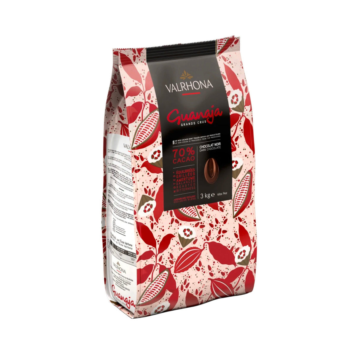 Wholesale Valrhona 70% Guanaja Feves 3 KG- Bulk