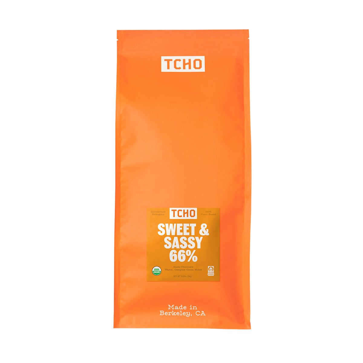 Wholesale Tcho Organic, Vegan & Fair Trade 66% Dark Drops 3 KG- Bulk