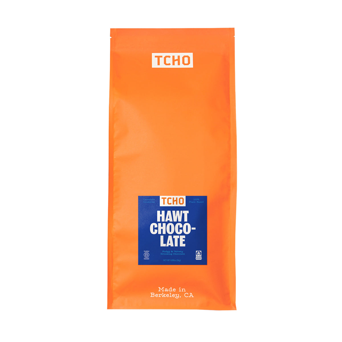Wholesale Tcho Chocolate Vegan Drinking Chocolate 64% Crumbles-3 KG Bulk