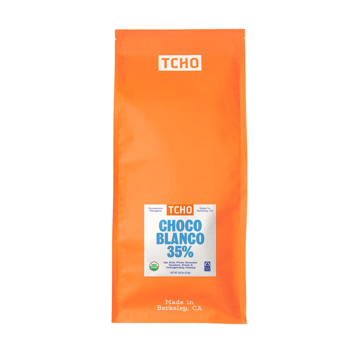 Wholesale Tcho Chocolate Organic Vegan 'Choco Blanco' White Chocolate 35%- Bulk