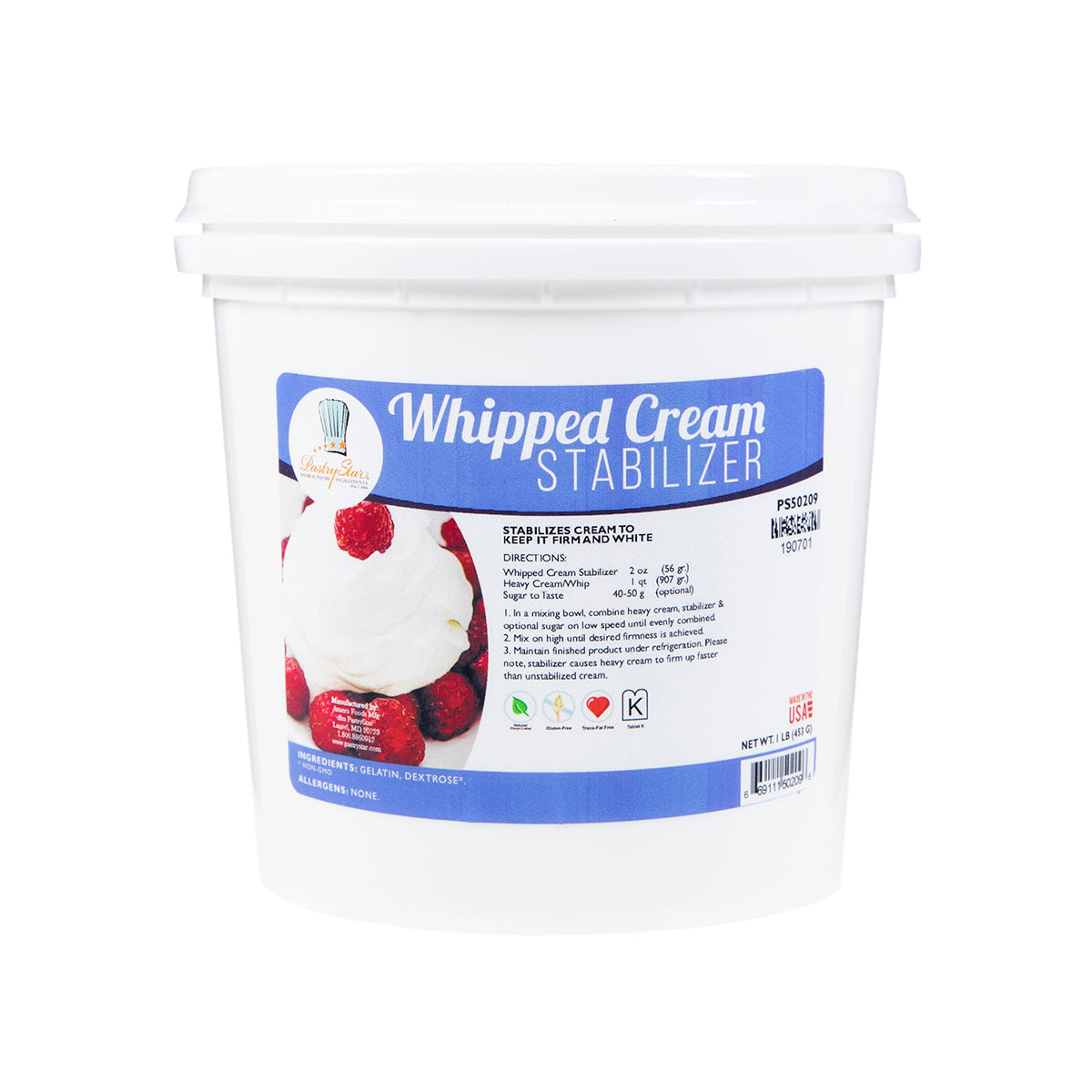 BoxNCase Whipped Cream Stabilizer 1 lb Tub