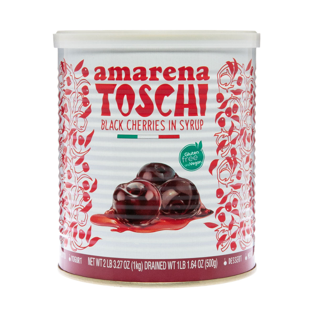 Wholesale Toschi Amarena Cherries in Syrup-2.2 LB Bulk