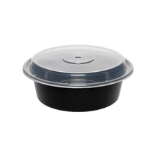 Wholesale BoxNCase Round Plastic To Go Container with Lid 24 OZ-150ct Case Bulk