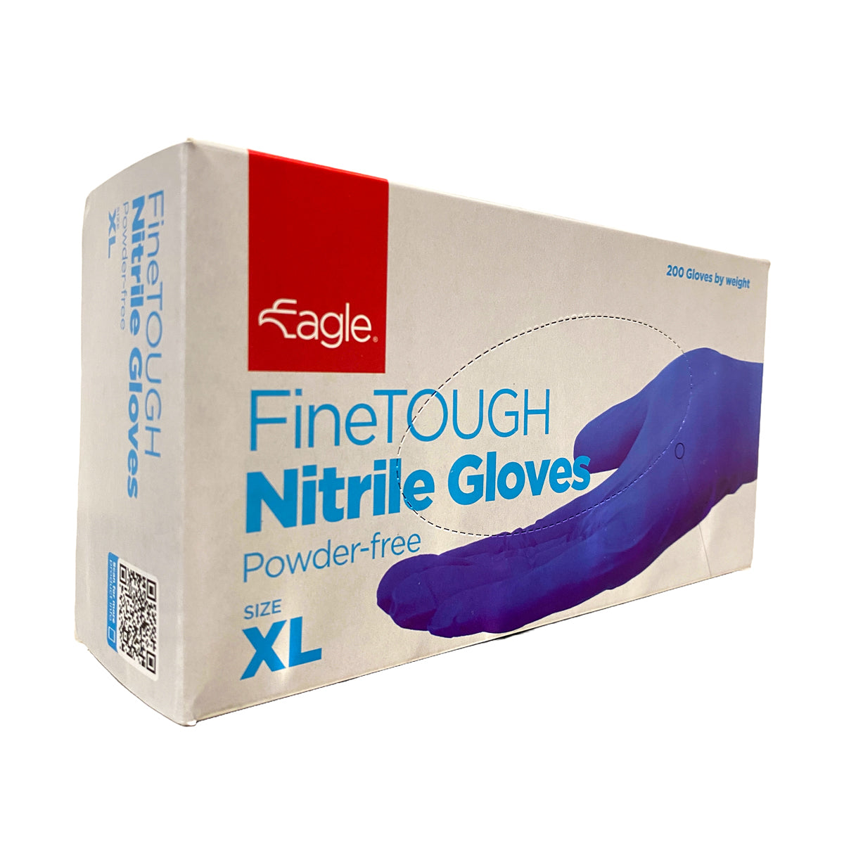 Wholesale Eagle Extra Large FineTOUGH Powder Free Nitrile Blue Gloves 200 CT- Bulk