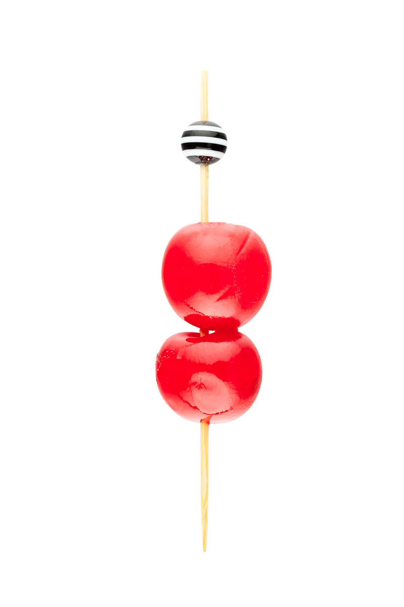 Wholesale Restaurantware Black and White Bamboo Tuxedo Pick - 4in 100 CT- Bulk