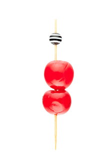 Wholesale Restaurantware Black and White Bamboo Tuxedo Pick - 4in 100 CT- Bulk