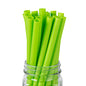 Wholesale Restaurantware Green PLA Plastic / PBAT Plastic Boba Straw - 9in 100 CT- Bulk