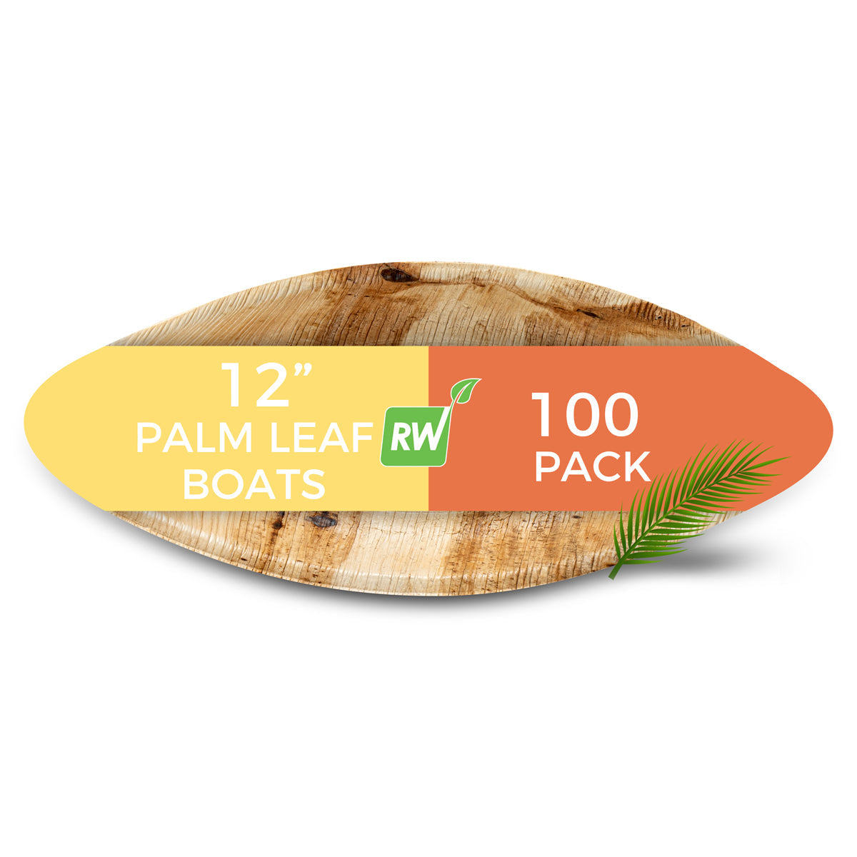 Restaurantware Natural Palm Leaf Boat 25 CT