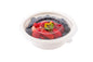 Restaurantware Round Clear Plastic Flat Lid - Fits 12 oz Salad Bowl