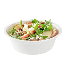 Wholesale Restaurantware 12 oz Round White Sugarcane Salad Bowl- Bulk