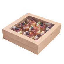 Wholesale Restaurantware Square Kraft Paper Catering Box 10 CT-10ct Case Bulk